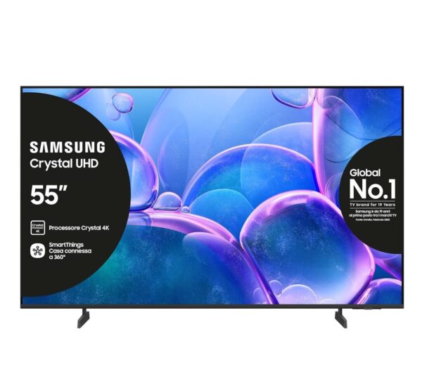 SAMSUNG UE55U7000FUXZT Crystal UHD 4K Smart TV, Crystal 4K Processor, HDR, Smart Experience, OTS Lite & Adaptive Sound, Metal Stream Design, 2025