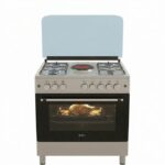 SPJ 80X60cm Premium Cooker With 4 Gas Burners and 1 Electric Plate (Made in Turkey) – Black (3YR WRTY)