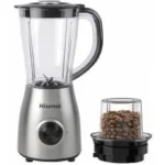 Hisense 1.5 Liters Blender 500W 2 jar blender 3 Years Warranty - Silver