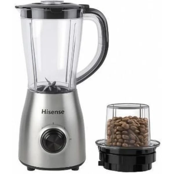 Hisense 1.5 Liters Blender 500W 2 jar blender 3 Years Warranty - Silver