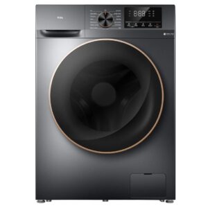 TCL 8Kg Front Load Automatic Washing Machine, 1200 RPM, Direct Drive Inverter Motor, 15 Programs, Drum Clean, Delay Start, Child Safety Lock, Honeycomb Drum, 1 Year Warranty