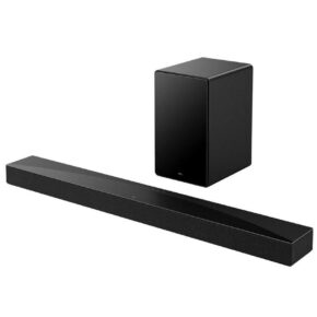 TCL Q65H Soundbar 3.1.2, 340W, Wireless Subwoofer, Loud Premium Bass, Dolby Atmos, DTS Virtual:X, Ray Danz, HDMI eARC, AirPlay 2, Bluetooth 5.3 – 1 Year Warranty
