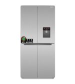 SPJ Refrigerator 559L Fridge, Side By Side Four Door Refrigerator, No Frost Refrigerator, Low Noise Design, Adjustable Glass Shelves, Water Dispenser, Crisper Drawer