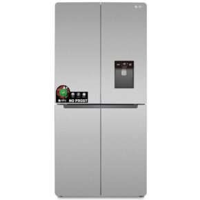 SPJ Refrigerator 559L Fridge, Side By Side Four Door Refrigerator, No Frost Refrigerator, Low Noise Design, Adjustable Glass Shelves, Water Dispenser, Crisper Drawer