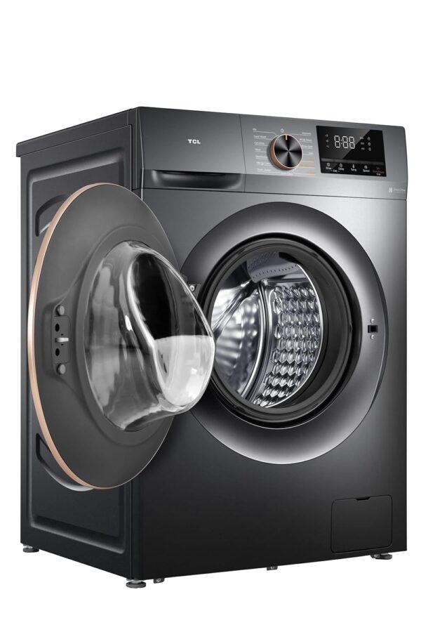 TCL 10/6Kg Front Load Washer Dryer, 1200 RPM, Direct Drive Inverter Motor, 15 Programs, Fast Washing & Drying,Child Safety Lock, Memory Function, Honeycomb Drum,1 Year Warranty,...
