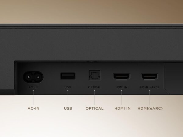 TCL Q65H Soundbar 3.1.2, 340W, Wireless Subwoofer, Dolby Atmos, DTS Virtual:X, Ray Danz, HDMI eARC, AirPlay 2, Bluetooth 5.3, Tutti Choral