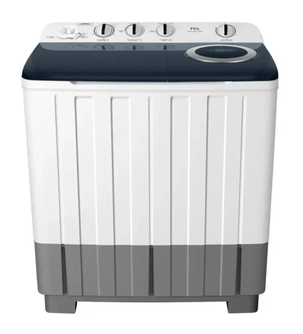 TCL 11KG Twin Tub Top Load Washing Machine Semi-Automatic With Air Turbo, Rust Free, Powerful Cleaning – 1 Year Warranty