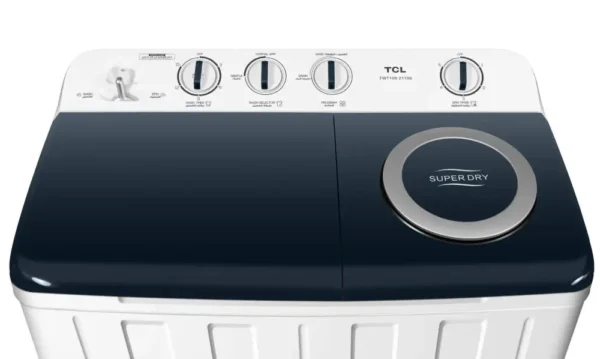 TCL 11KG Twin Tub Top Load Washing Machine Semi-Automatic With Air Turbo, Rust Free, Powerful Cleaning – 1 Year Warranty - Image 4