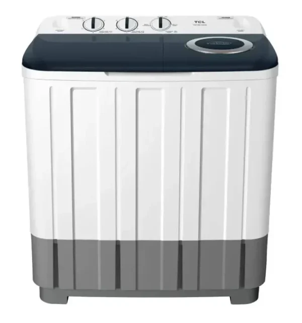 TCL 8.5KG Twin Tub Washing Machine Semi-Automatic With Air Turbo, Rust Free, Powerful Cleaning – 1 Year Warranty