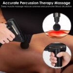 6-Speed ​​Massage Gun Massager + 4 Heads - Black