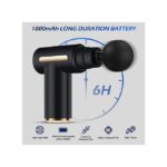 6-Speed ​​Massage Gun Massager + 4 Heads - Black