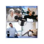 6-Speed ​​Massage Gun Massager + 4 Heads - Black