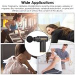 6-Speed ​​Massage Gun Massager + 4 Heads - Black