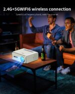 Smartbarry HT38 4K Smart Android Projector With Wi-Fi & Bluetooth, Portable Home Theater Cinema