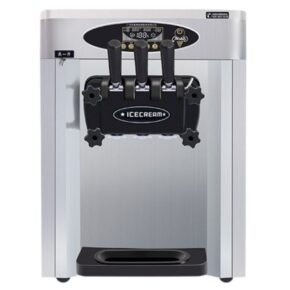 ADH Commercial 3 Levers Table Top Ice Cream Maker Machine, Stainless Steel, Automatic Softy Serve Ice Cream Machine 2000W