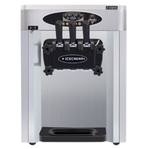 ADH Commercial 3 Levers Table Top Ice Cream Maker Machine, Stainless Steel, Automatic Softy Serve Ice Cream Machine 2000W