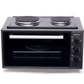 Blueflame 35 Liters Electric Mini Oven With Two Top Electric Hot Plates