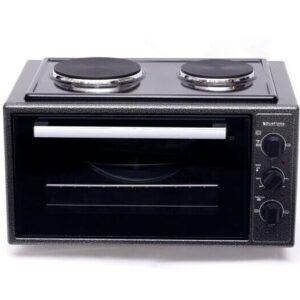 Blueflame 35 Liters Electric Mini Oven With Two Top Electric Hot Plates