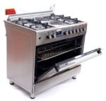 Blueflame 90cm*60cm Diamond Cooker 4 Gas Burners + 2 Electric Burners With Stainless steel, Chicken Roteserrie, Pool System, turbo fans, Automatic ignition.