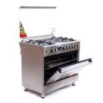 Blueflame 90cm*60cm P9042ERF-I Diamond Cooker 4 Gas Burners and 2 Electric Burners - Stainless steel/Inox