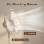 Midea 16 Inch Floor Stand Fan FS40-19M-White