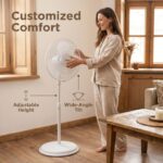 Midea 16 Inch Floor Stand Fan FS40-19M-White