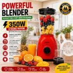Panda 1.75L 2In 1 Juice Blender with Grinder,Red