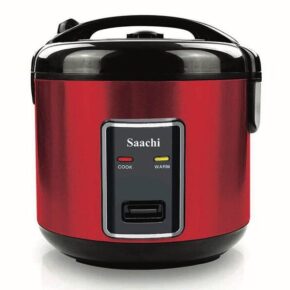 Saachi Electric 1.8 L Rice Cooker With Steaming Feature - Red (1YR WRTY)