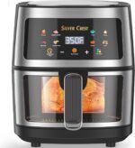 Silver Crest 8L Digital Air Fryer, Visible Viewing Food Basket, 8 Pre-set Functions, 1400W (Stainless Steel) - Image 9