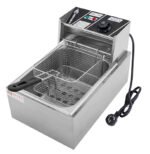 Hoffmans 6 liter Electric Single Deep Fryer, Stainless Steel, Adjustable thermostat, Overheat protection - Image 4