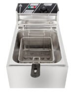 Hoffmans 6 liter Electric Single Deep Fryer, Stainless Steel, Adjustable thermostat, Overheat protection - Image 3