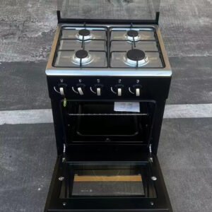 All Star Full Gas Cooker, 4 Gass Burners, 50cm by 50cm, Gass Oven, Stainless Steel