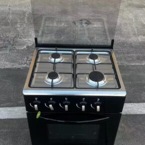 All Star Full Gas Cooker, 4 Gass Burners, 50cm by 50cm, Gass Oven, Stainless Steel