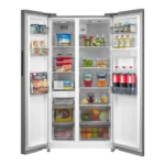 Midea 553L Side By Side Smart Refrigerator, WiFi Smart App Control, Double Door, Frost Free, Digital Control With Water Dispenser And Twist Ice Tray - Image 3