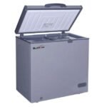 BLACKARK 188 Liters Chest Freezer featuring a Silver Exterior and a Lockable Door - Silver.