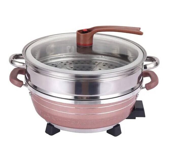 Electric Hot Pot 8 Liters Multifunctional For Cooking And Steaming Double Layered Hot Pot Electric Hot Pot 8 Liters Multifunctional For Cooking And Steaming Double Layered Hot Pot